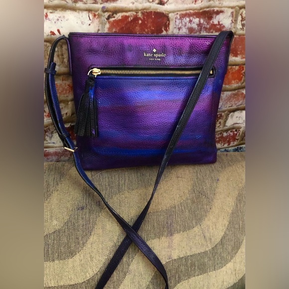 Kate Spade NY Metallic Mult Color Leather Crossbody Bag CUSTOM DESIGN Authentic - Picture 9 of 14